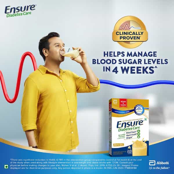 Ensure Diabetes Care Specialized Nutrition Drink Vanilla Flavour Box 1.9 Kg