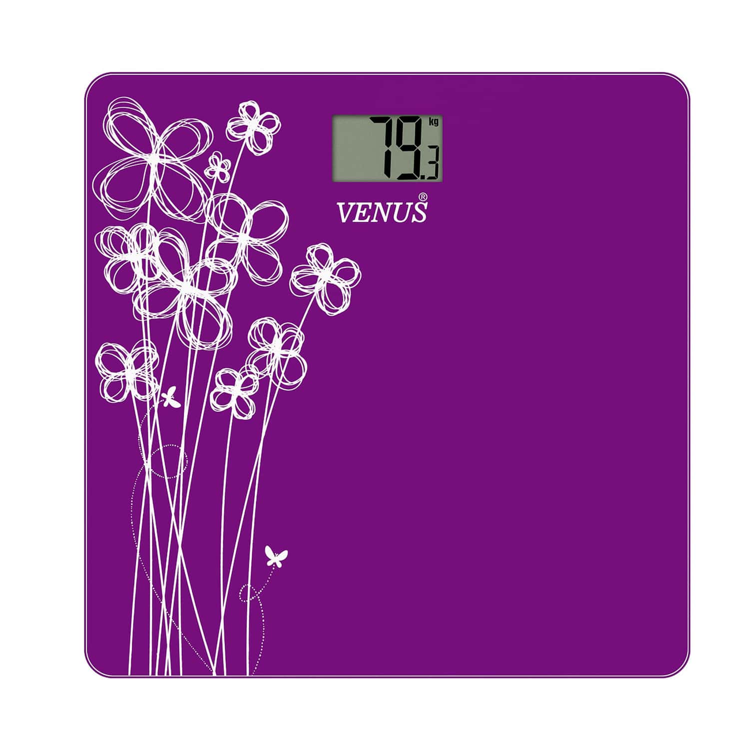 Venus (india) Electronic Digital Personal Bathroom Weight Machine | Upto 180kg | Eps-2001 Purple