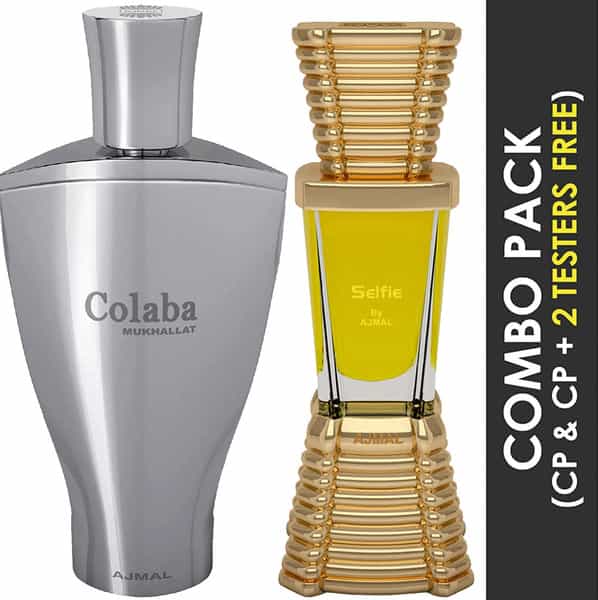 Ajmal Colaba Mukhallat Cp Attar 14Ml For Unisex And Selfie Cp Attar 10Ml For Men