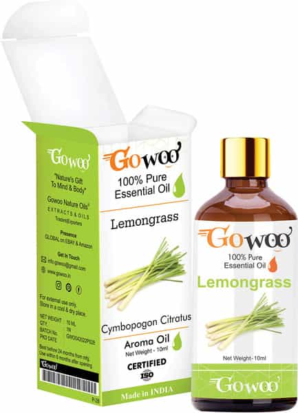 Go Woo 100% Virgin Lemongrass Essential Oil 10 Ml