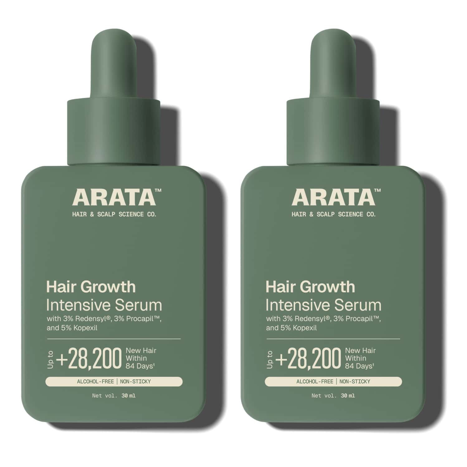 Arata Hair Growth Serum Combo | 3% Redensyl| 3% Procapil| 5% Kopexil| Rice Water| Amla 30 Ml Each