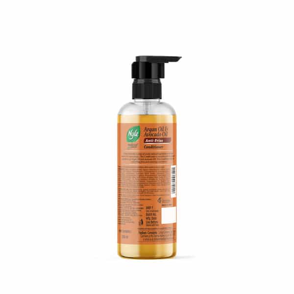 Nyle Natural & Pure Conditioner For Frizz Free Hair | Argan Oil & Avocado Oil | 250Ml