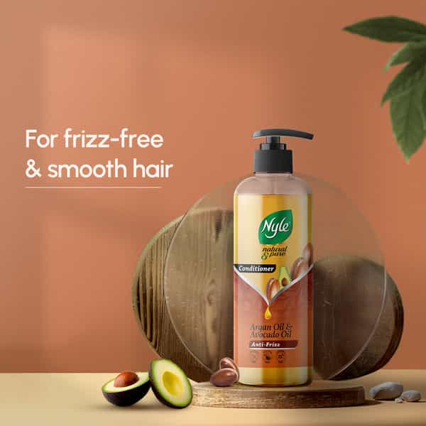 Nyle Natural & Pure Conditioner For Frizz Free Hair | Argan Oil & Avocado Oil | 250Ml