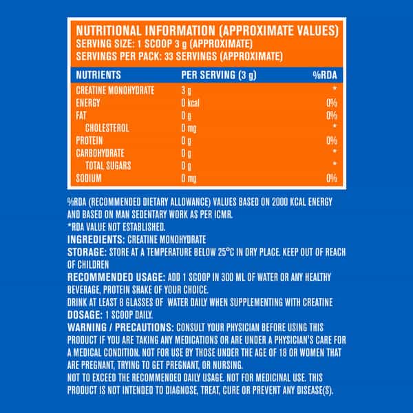 Fast&Up Creatine Monohydrate | Helps Sustain Longer Workout | Muscle Repair & Recovery - Unflavored