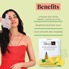 Skin Fx Brightening & Moisturizing Serum Mask, Neem & Amla Japanese Cotton For Dull Skin Tone, 25 Ml
