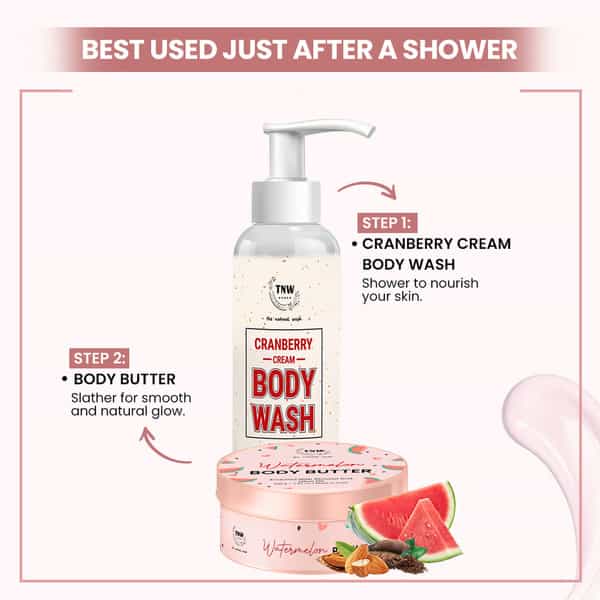 Tnw The Natural Wash Watermelon Body Butter| With Watermelon Extract| For Hydrated Skin| 200G