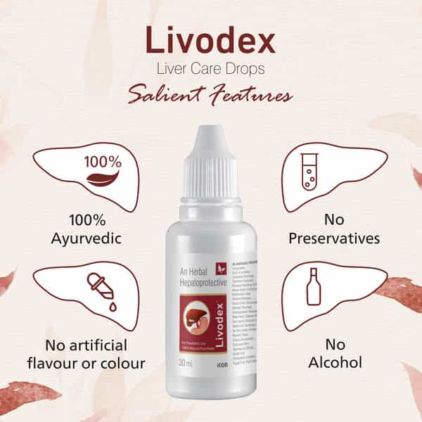Livodex Drops Liver Health 30 Ml | Liver Health Supplement | Detox Liver| Fatty Liver (Pack Of 1)