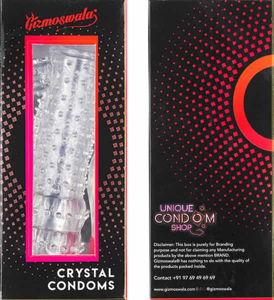 Gizmoswala Reusable/Washable Crystal Condom