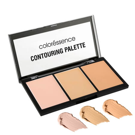 Coloressence Ultra Contour Palette Creme Satin Finish, Longlasting Highlighter And Bronzer Ktp3 10gm
