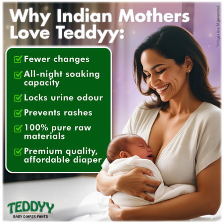 Teddyy Baby Pant Easy Medium 30'S X 8 C
