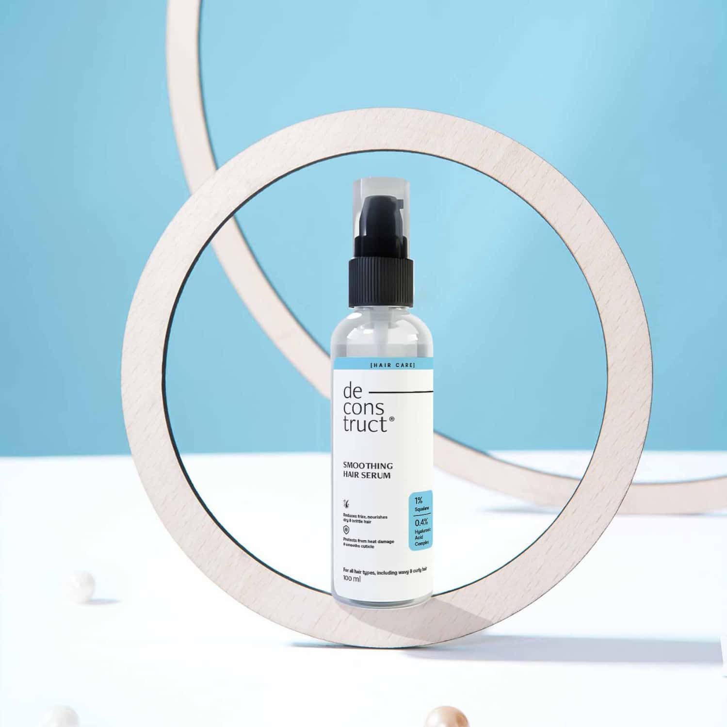 Buy DECONSTRUCT SMOOTHING HAIR SERUM FOR FRIZZY HAIR 1 SQUALANE + 0.4 HYALURONIC ACID