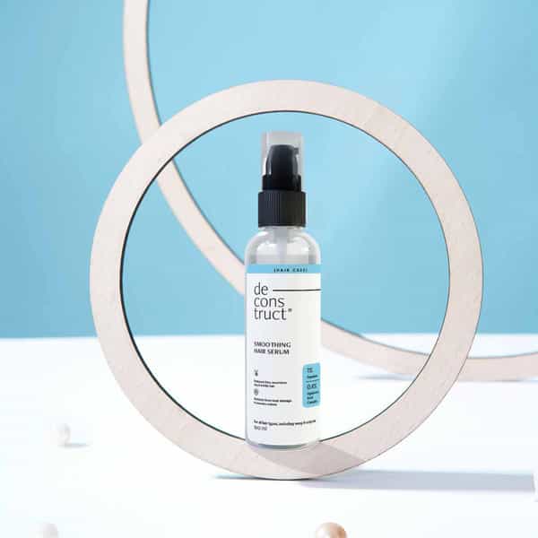Deconstruct Smoothing Hair Serum For Frizzy Hair - 1% Squalane + 0.4% Hyaluronic Acid Complex|100Ml
