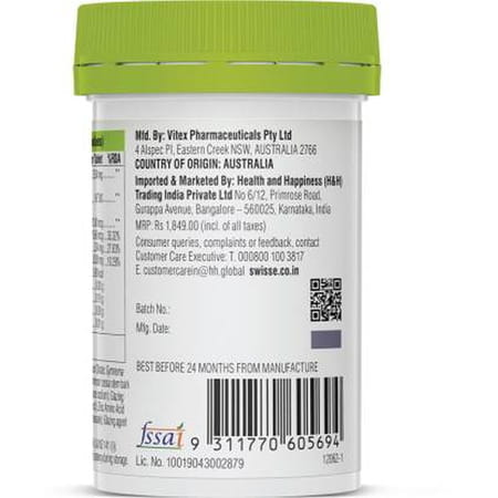 Swisse Ultiboost Metabolism+ For Digestion | Detox & Weight Management (60 Tablets)