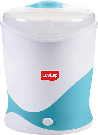Luvlap Elegant 4-In-1 Electric Steam Sterilizer For 6 Feeding Bottles (White)