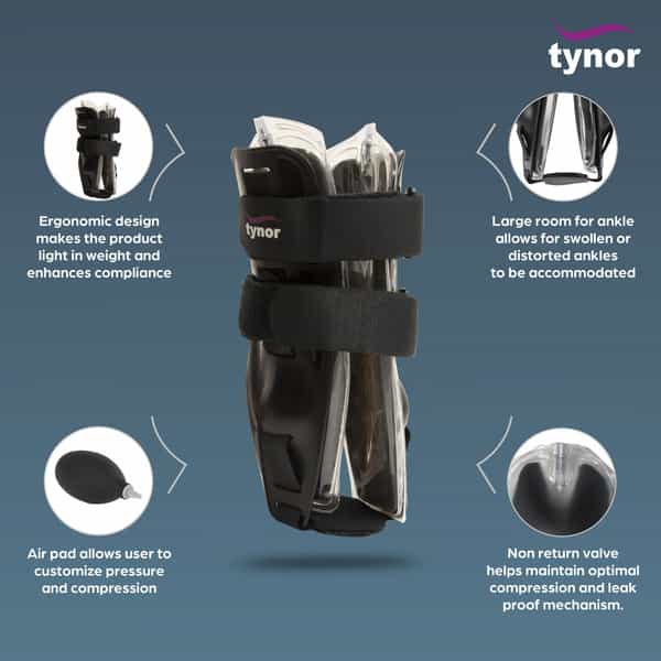Tynor D 40 Ankle Splint Air Pad Size Universal