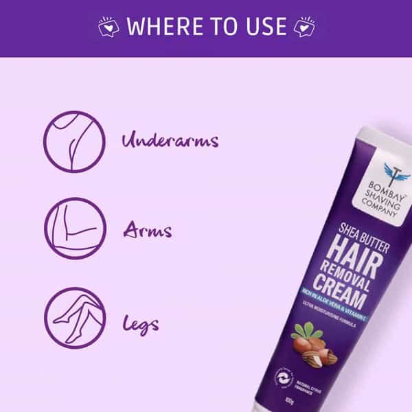 Bombay Shaving Company Women Hair Removal Kit Cream 100G | Preshave Scrub 100G After Shave Gel 100G