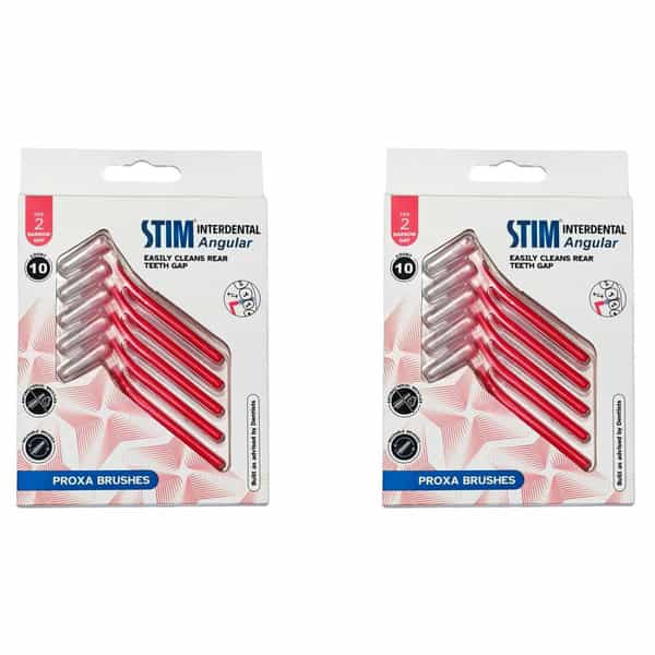Stim Interdental Angular Iso 2 | For Cleaning Gaps Between Teeth | Pack Of 2