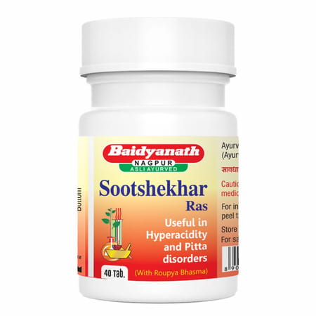 Baidyanath Nagpur Sootshekhar Ras 40 Tablets (Pack Of 2)
