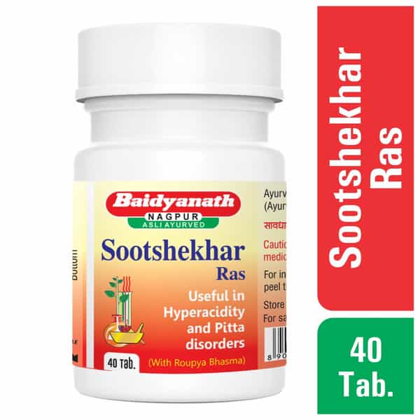 Baidyanath Asli Ayurved Sootshekhar Ras 40 Tablets (Pack Of 2)