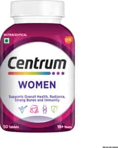 Centrum Women|supports Overall Health (veg) |world's No.1 Multivitamin (50 Tablets)