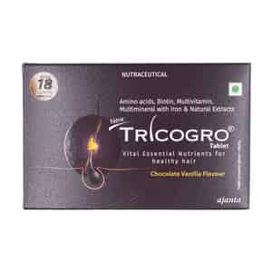 New Tricogro Chocolate Vanilla Flavour Strip Of 10 Tablets