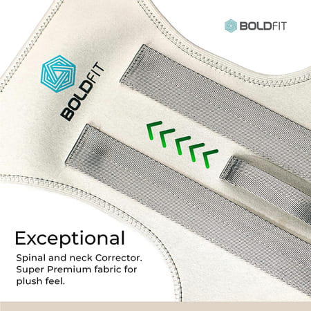Boldfit Posture Corrector For Men Back Support Belt For Back Pain Spine Posture Corrector - Xl
