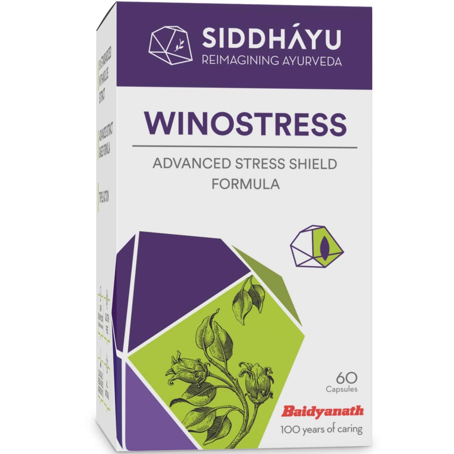 Buy SIDDHAYU WINOSTRESS CAPSULES STRESS AND ANXIETY SUPPLEMENT I