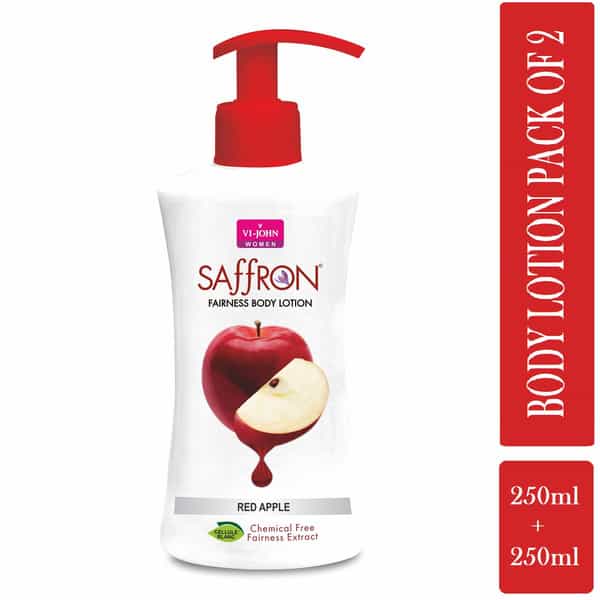 Vi-John Women All Skin Types Red Apple Fairness Body Lotion 250Ml Each For Women (Pack Of 4)