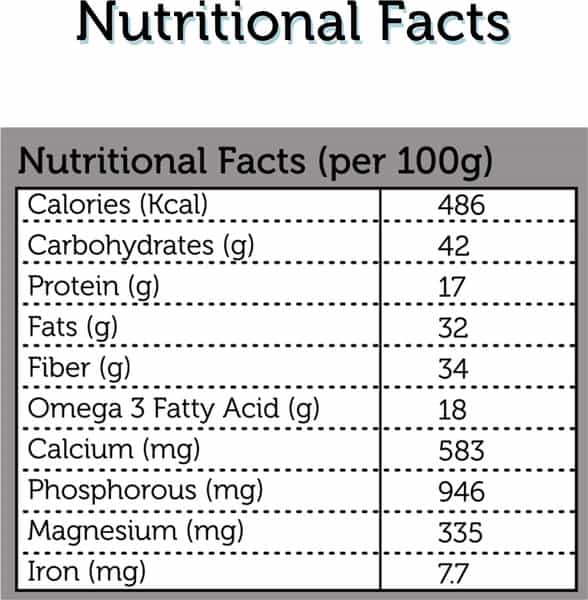 Keeros Premium Raw Chia Seeds (Black) For Weight Loss - 400G
