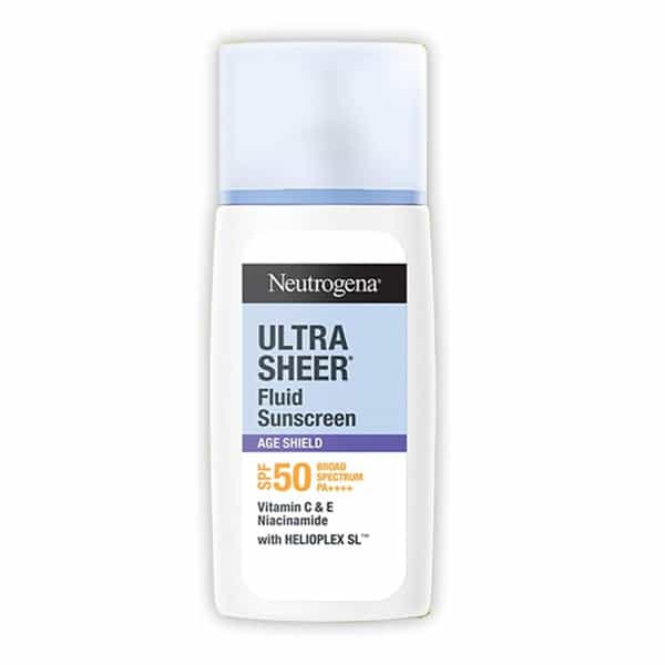 Neutrogena Ultrasheer Age Shield Fluid Sunscreen Spf 50+ Pa++++ 40 Ml