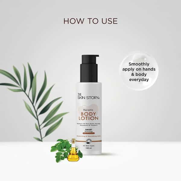 The Skin Story Moisturizing Nourishing Argan Oil Keratin Body Lotion Uv Protect All Skin Types 100Ml