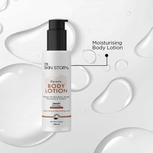 The Skin Story Moisturizing Nourishing Argan Oil Keratin Body Lotion Uv Protect All Skin Types 100Ml