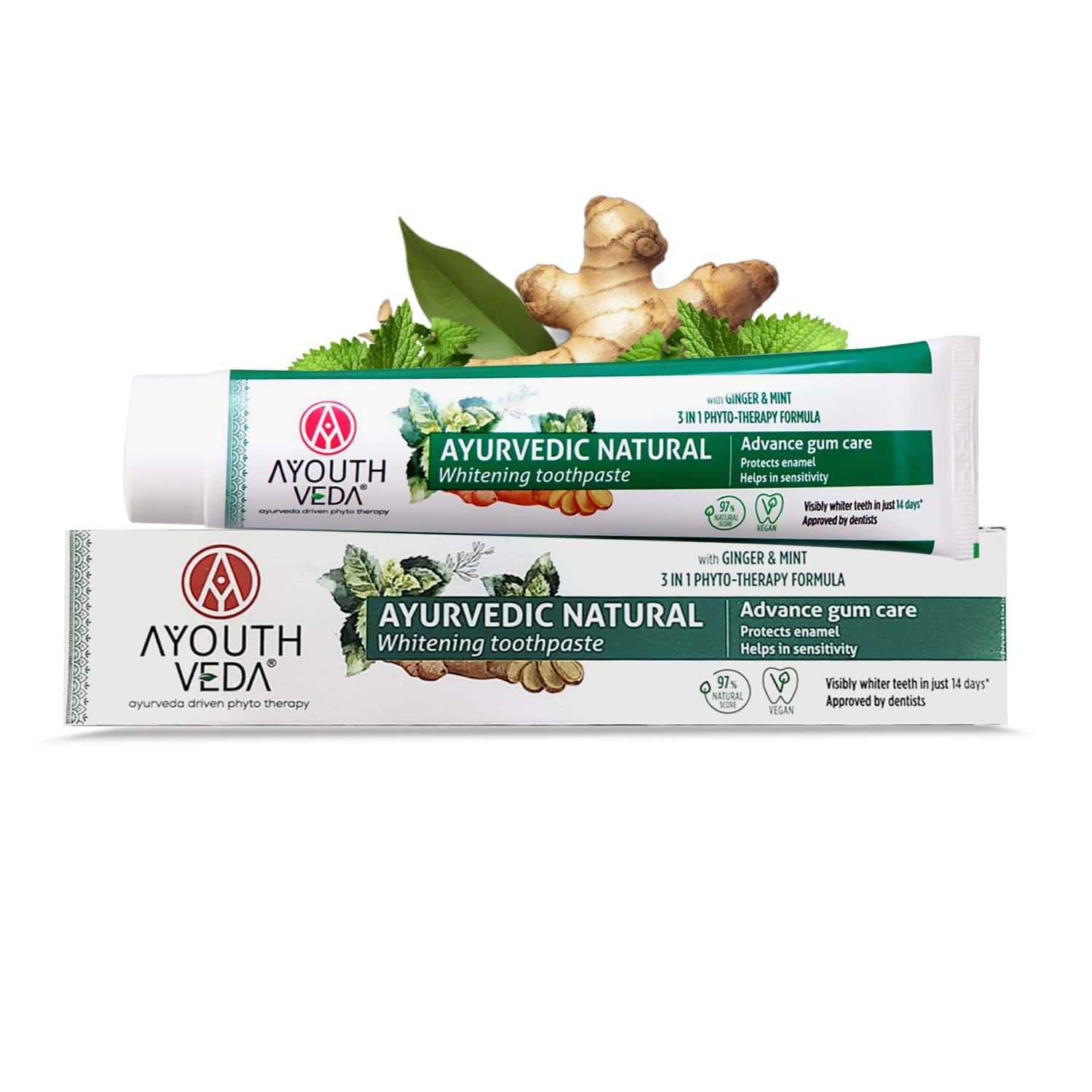 Ayouthveda Natural Whitening Toothpaste 100 Gm
