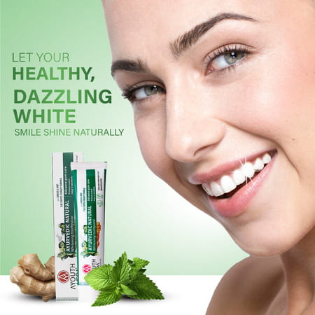 Ayouthveda Natural Whitening Toothpaste 100 Gm