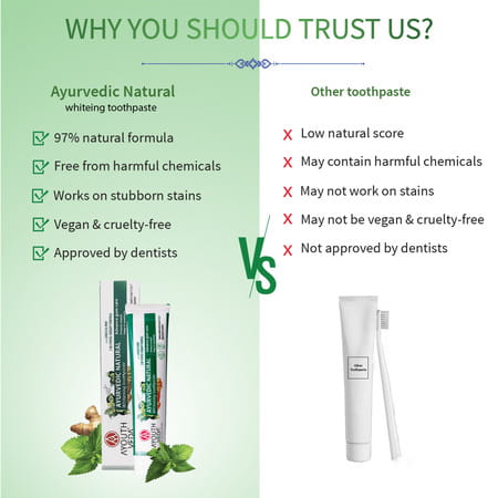 Ayouthveda Natural Whitening Toothpaste 100 Gm