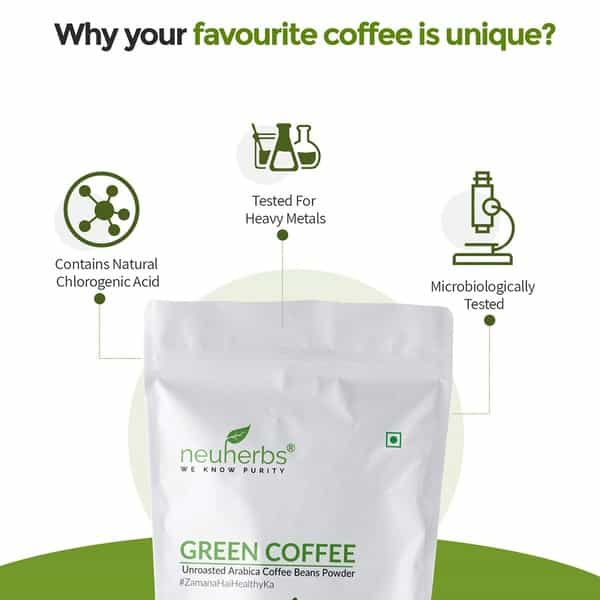 Neuherbs Green Coffee Beans Powder Bottle Of 350 G