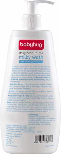 Babyhug Daily Head To Toe Milky Wash - 400 Ml