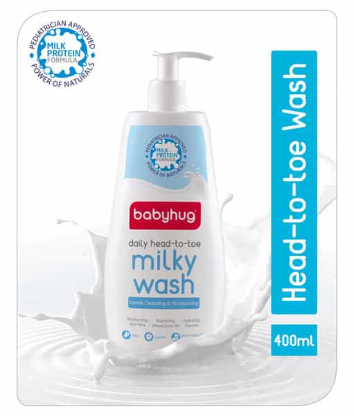 Babyhug Daily Head To Toe Milky Wash - 400 Ml