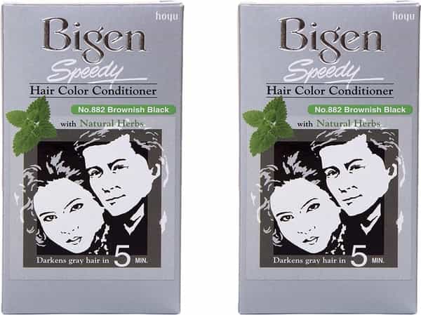 Bigen Speedy Hair Color Brownish Black 882 80G (Pack Of 2)