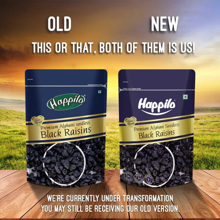 Happilo Premium Afghani Seedless Black Raisins 250g
