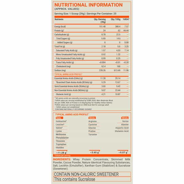 Muscleblaze Fuel One Whey Protein | 24 G Protein & 5.29 G Bcaa (Cafe Mocha | 1 Kg / 2.2 Lb)