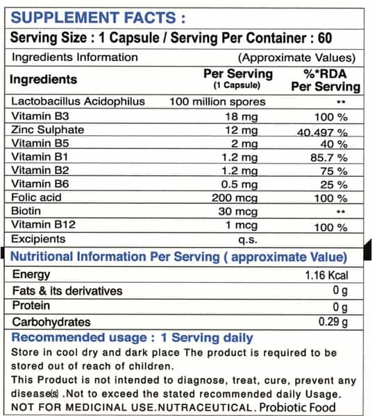 Pharmgrade Vitamin B Complex Vitamins B12 B1 B3 B2 B9 And Biotin For Immunity - 60 Tablets