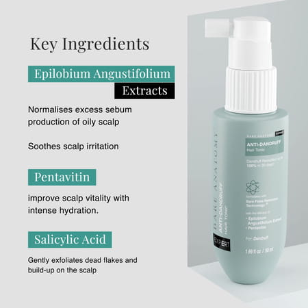 Bare Anatomy Anti-Dandruff Tonic | Suitable For All Hair Types Including Oily Scalp | 50ml