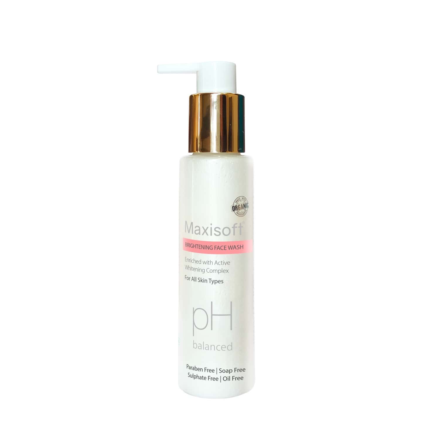 Maxisoft Brightening Face Wash | For All Skin Types | Bottle | 100 Ml