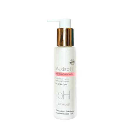 Maxisoft Brightening Face Wash | For All Skin Types | Bottle | 100 Ml