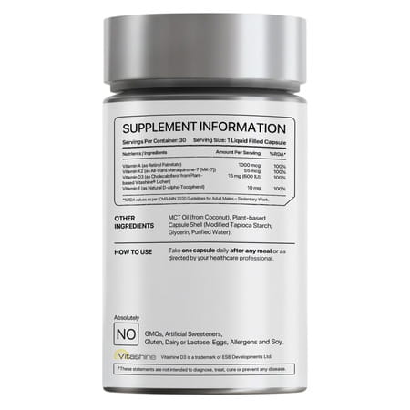 Decode Age Dake Supplement | Multivitamin | Vitamin D3 600 Iu K2 (Mk7) A & E | Veg - 30N