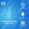 K2 Condoms Delight Series Extra Time Condom With Dotted-Rings - 10'S (Pack Of 2)