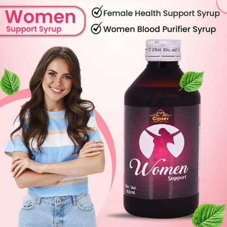 Cipzer Women Support Syrup 500ml | Supports Menstrual Health & Womens Wellness (Pack Of 1)