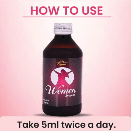 Cipzer Women Support Syrup 500ml | Supports Menstrual Health & Womens Wellness (Pack Of 1)