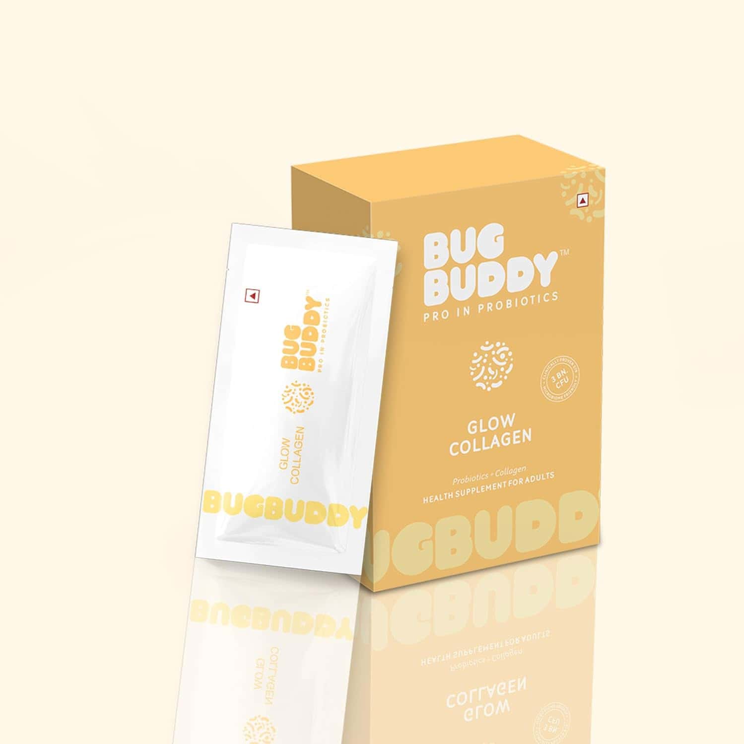 Bug Buddy Glow Collagen | Marine Collagen For Smooth Skin/Thick Hair & Strong Nails | 30 Days Pack